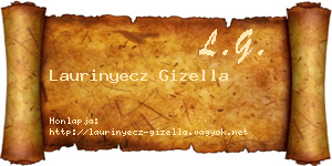 Laurinyecz Gizella névjegykártya